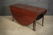 Georgian Mahogany Drop Leaf Dining Table