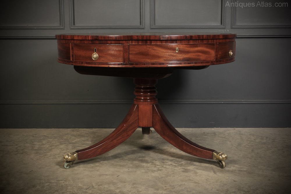 Mahogany Drum Table Antiques Atlas