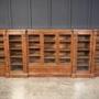 Impressive Large Pollard Oak Library Bookcase
