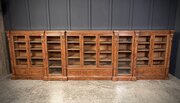 Impressive Large Pollard Oak Library Bookcase