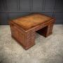 Large Mahogany & Leather Partners Desk