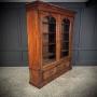 Large Victorian Mahogany Glazed Bookcase