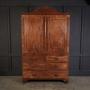 Late Regency Mahogany Linen Press