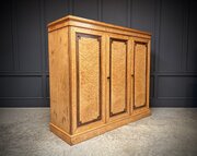 Low Victorian Birds Eye Maple Compactum Wardrobe