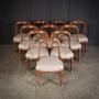 Magnificent Set of Ten Victorian Oak Dining Chairs