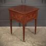 Mahogany Inlaid Surprise Drinks Table By Maple Co.