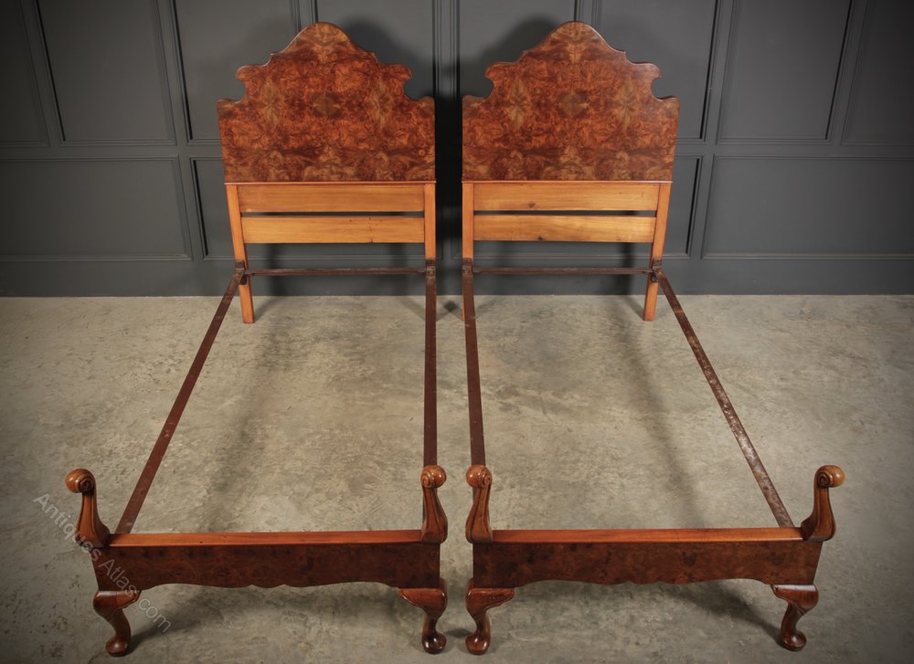 Pair Of Queen Anne Style Beds Antiques Atlas