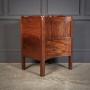 Rare George III Concave Mahogany Nightstand