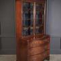 Rare Georgian Marquetry Inlaid Mahogany Bookcase