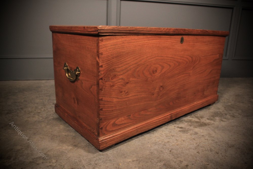 Rare Victorian Elm Storage Box Antiques Atlas
