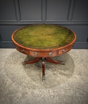 Regency Mahogany Drum Table