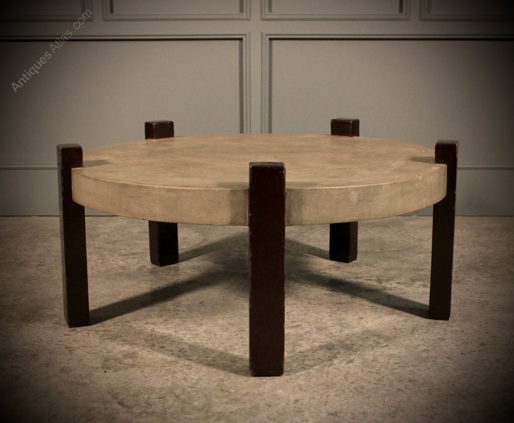 Round Concrete Coffee Table Antiques Atlas