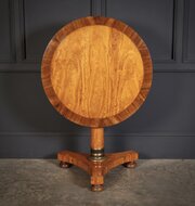 Satinwood & Walnut Round Occasional Table