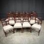 Set Of Eighteen Georgian Mahogany Dining Chairs