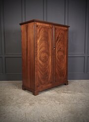 Small Mahogany Gentlemans Wardrobe By Maple & Co.