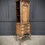 Small Queen Anne Style Walnut Bookcase 