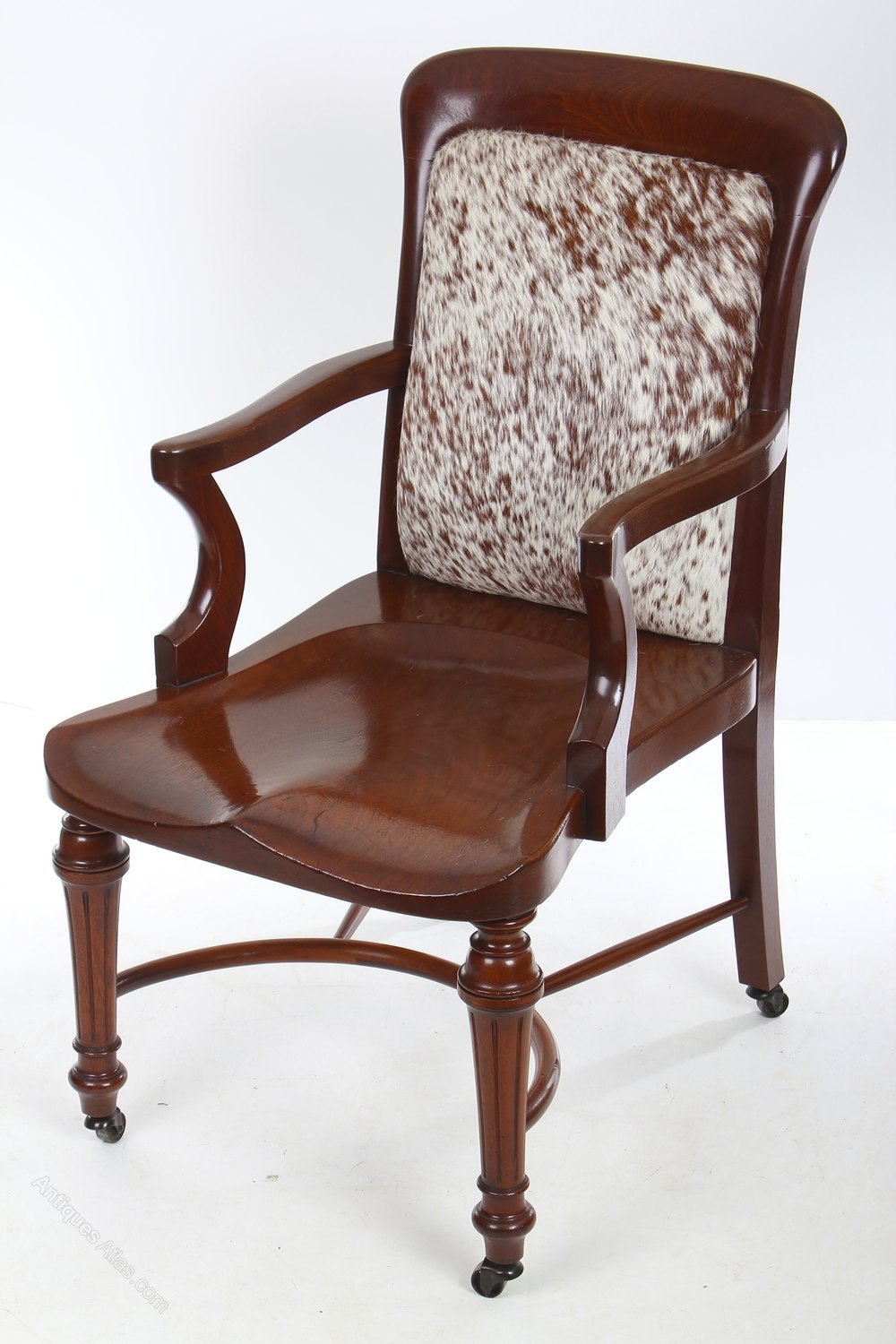 Solid Mahogany Victorian Desk Chair