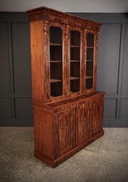 Superb Victorian Mahogany Glazed Bookcase