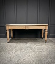 Victorian Bleached Oak Side Table