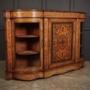 Victorian Burr Walnut Marquetry Inlaid Credenza