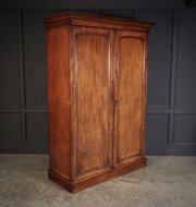Victorian Mahogany Double Wardrobe