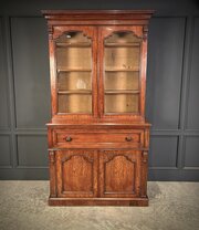Victorian Mahogany Secrétaire Bookcase