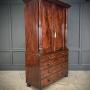 William IV Mahogany Linen Press