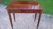 19thC Mahogany Side Table, Desk Or Dressing Table