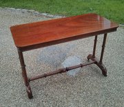 19thC Mahogany Stretcher / Side Table