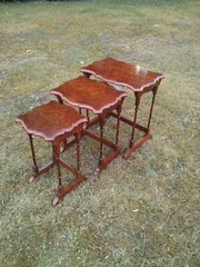 Nest Of Tables Burr Walnut