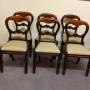 Set of superb quality Balloon back dining chairs