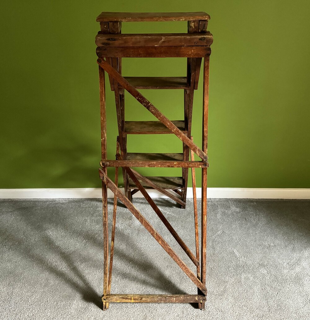 1930s Twyford Oak Folding Library Steps / Ladder as1177a205 / LLV00127 ...