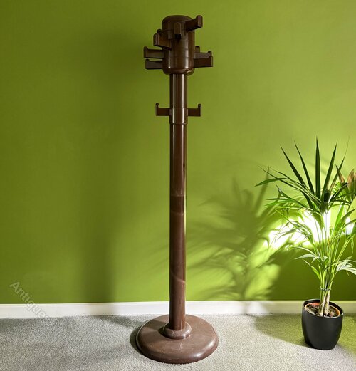 Antiques Atlas - 1970s Vintage Space-Age Brown Plastic Coat Rack