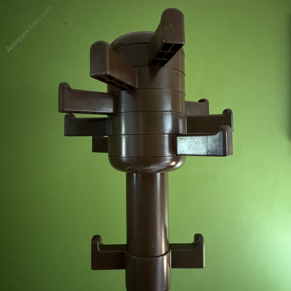 Antiques Atlas - 1970s Vintage Space-Age Brown Plastic Coat Rack