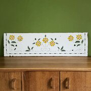 Antique French Enamel Decorative Metal Panel