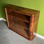 Art Deco Glazed Cabinet in Walnut and Satinwood