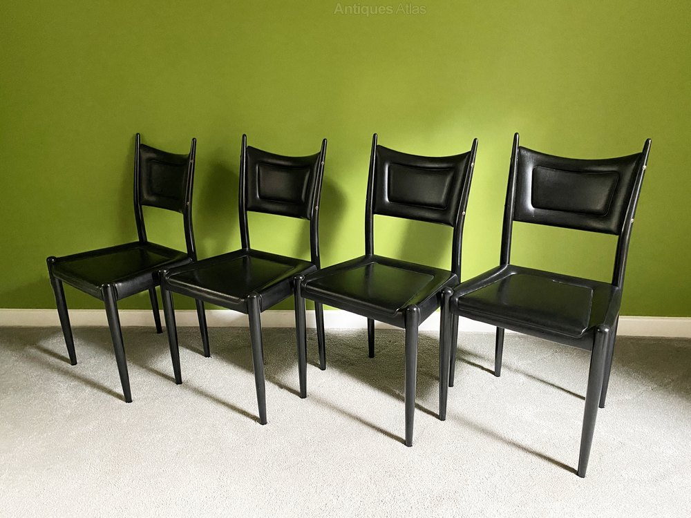 Antiques Atlas G Plan 1950s Vintage Black Dining Chairs, Set Of 3