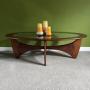G Plan Astro Oval Teak and Glass Coffee Table