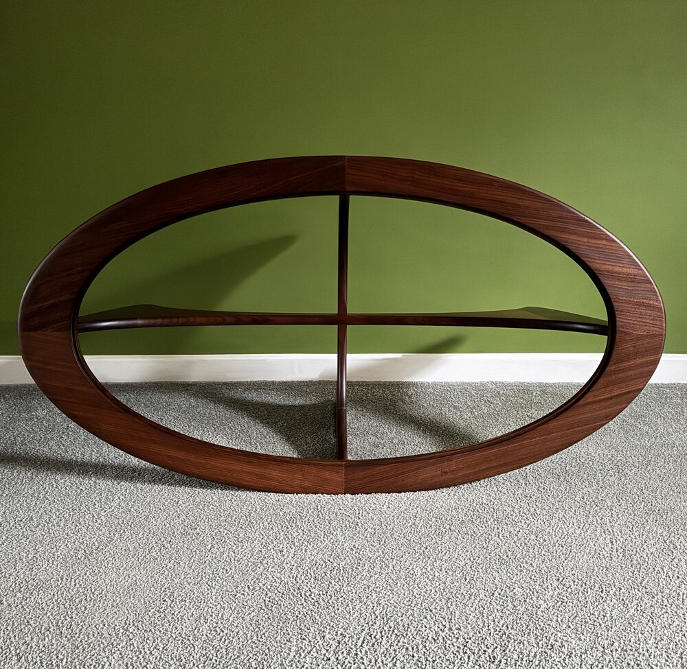 G Plan Astro Oval Teak And Glass Coffee Table as1177a314 / LLV00255 ...