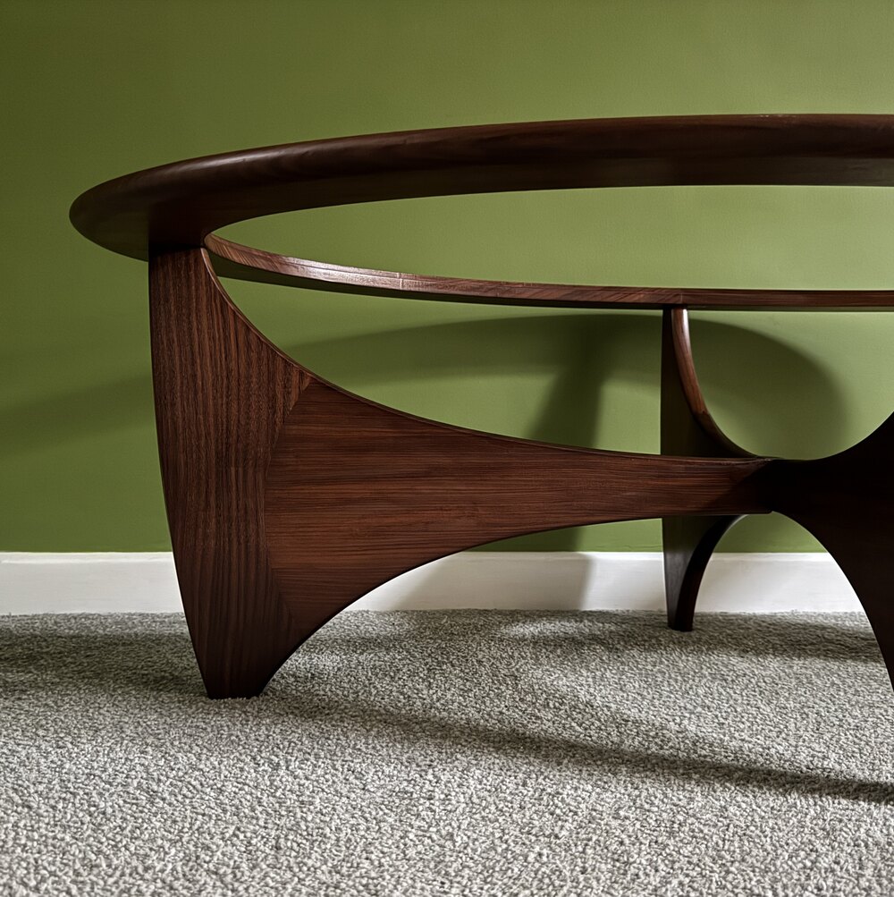 Antiques Atlas - G Plan Astro Oval Teak And Glass Coffee Table ...