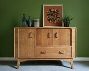 G Plan Brandon Sideboard In Light Oak With Trays