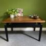 G Plan Coffee Table, Teak, Brass & Black