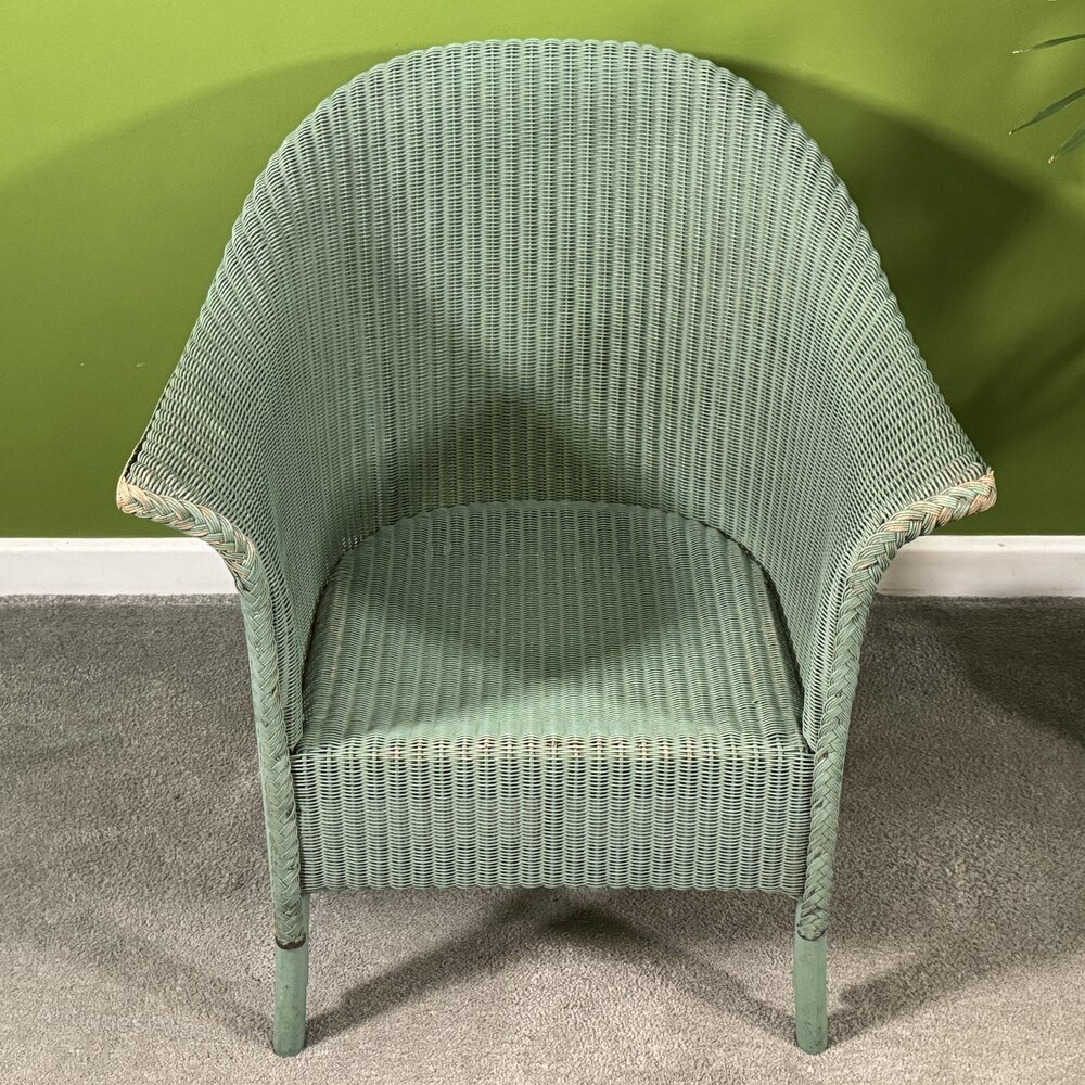 Antiques Atlas Genuine Lloyd Loom Lusty Chair In Original Green