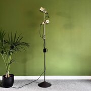 Gold And Brown Maclamp Dual Spotlight Floor Lamp