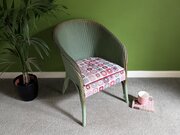 1954 Lloyd Loom Lusty Chair, Original Sage Green