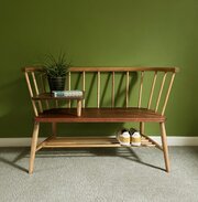 Mid Century Chippy Heath Windsor Telephone Bench