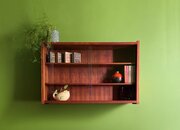 Mid Century Glazed Teak Wall Or Freestanding Cabinet