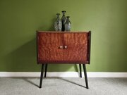 Mid Century Mahogany Record Cabinet By Homeworthy