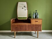 Mid Century Teak Dressing Table, Tilting Mirror