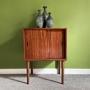 Mid Century Teak Vinyl Record Cabinet 